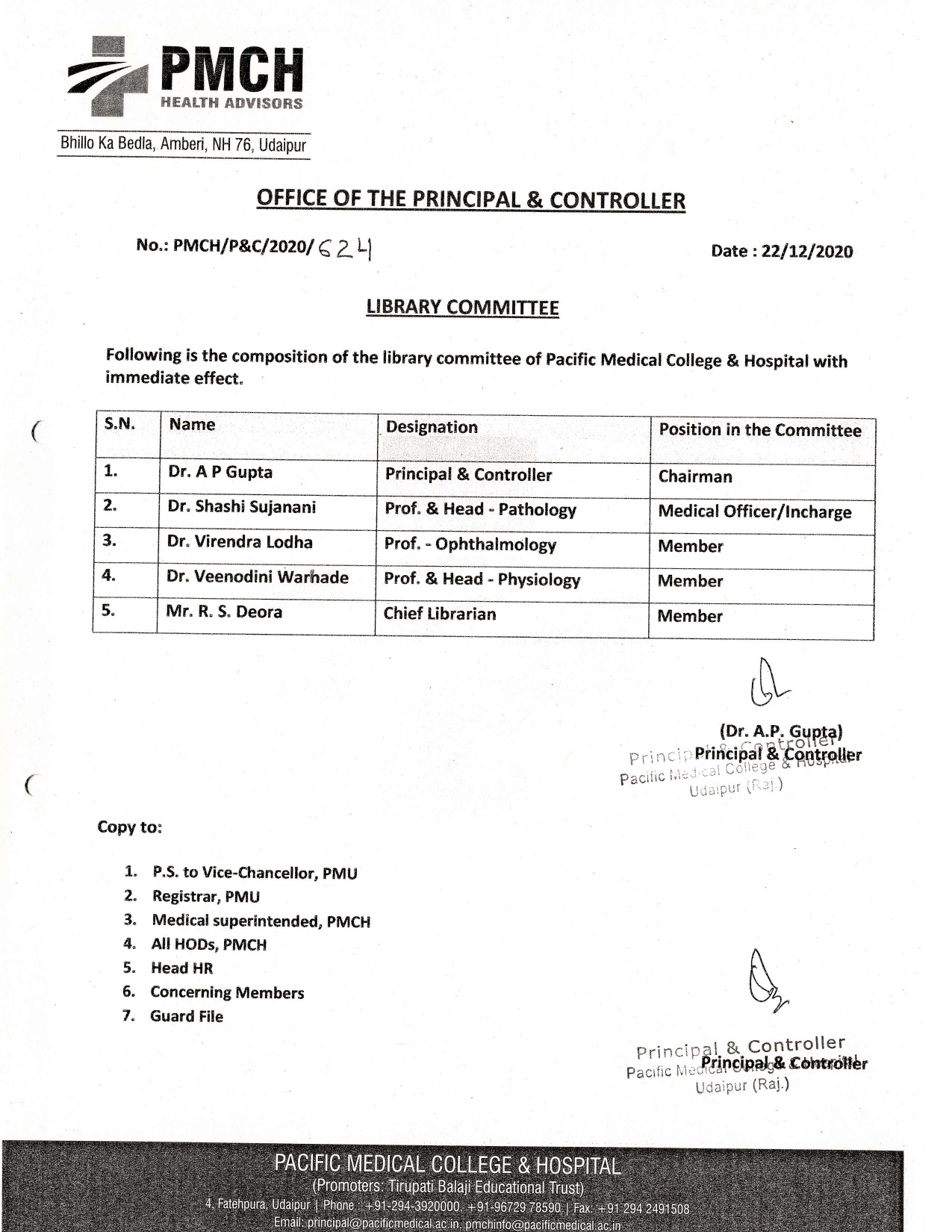 Library - Pacific Medical College And Hospital